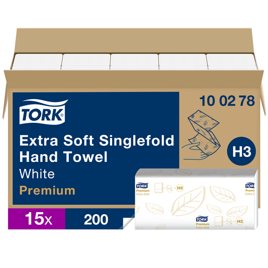 Tork Extra Soft Singlefold Hand Towels